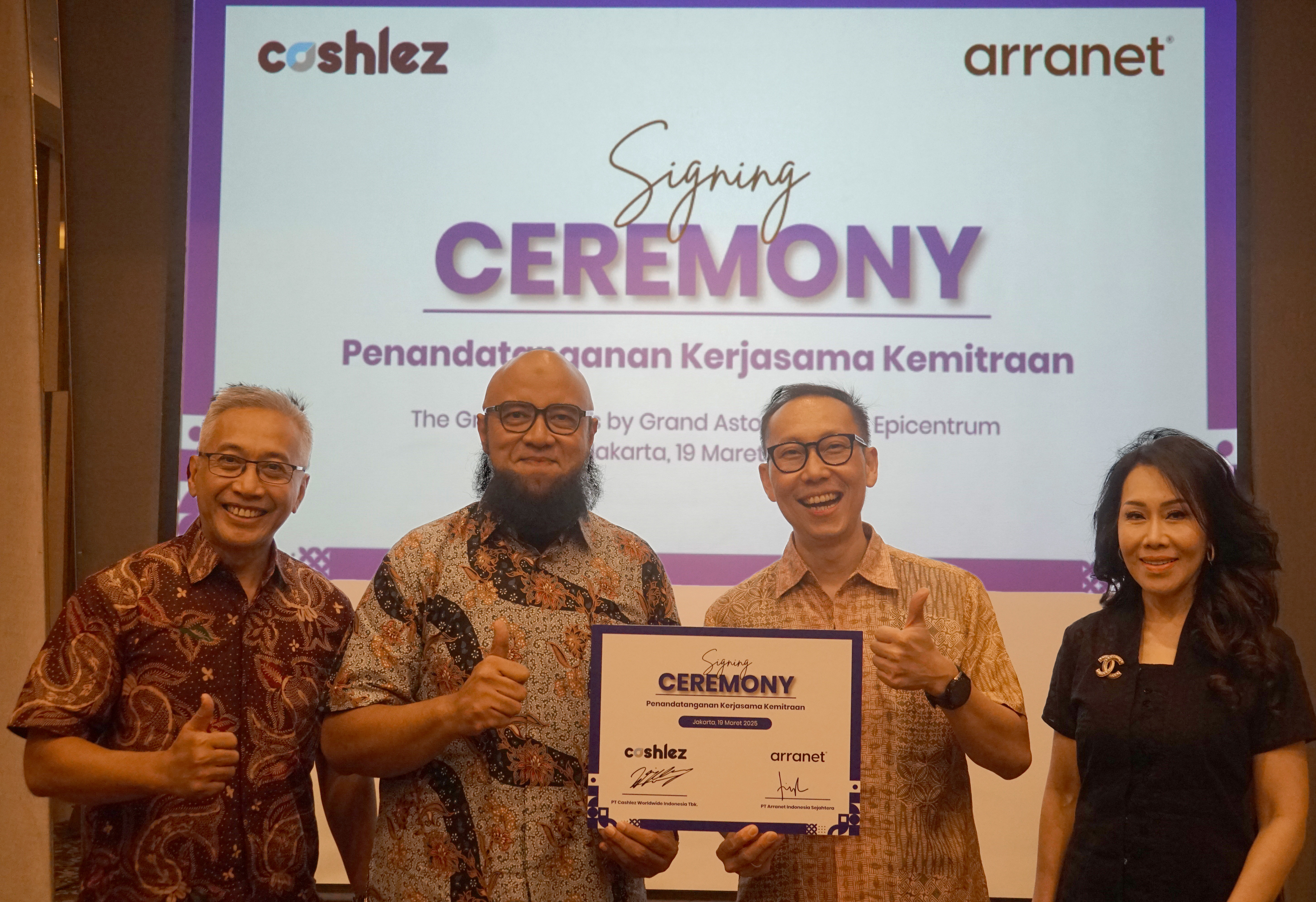 Cashlez and Arranet Jalin Strategic partnership to Support Digital Paying Business